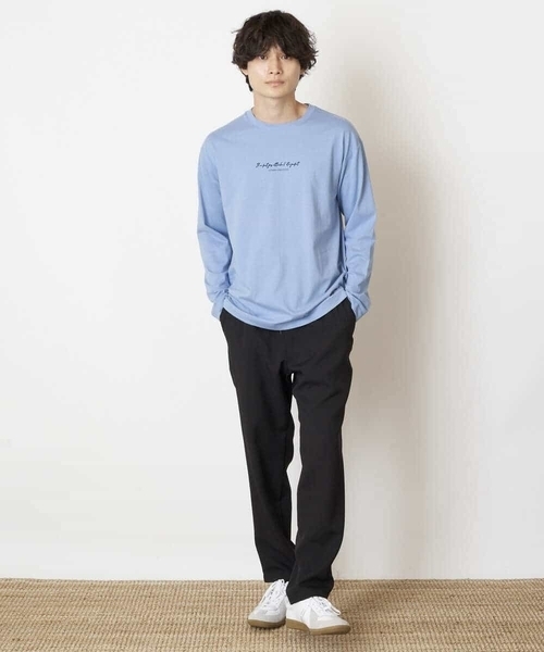 a.v.v(アーヴェヴェ)の「【S-XXL】ミニロゴセミワイドシルエットカットソー(Tシャツ/カットソー・メンズ・グリーン/ホワイト/ライトブルー・46/50/48/52/44)」の14枚目の写真