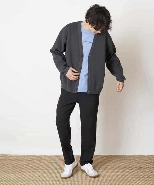 a.v.v(アーヴェヴェ)の「【S-XXL】ミニロゴセミワイドシルエットカットソー(Tシャツ/カットソー・メンズ・グリーン/ホワイト/ライトブルー・46/50/48/52/44)」の16枚目の写真