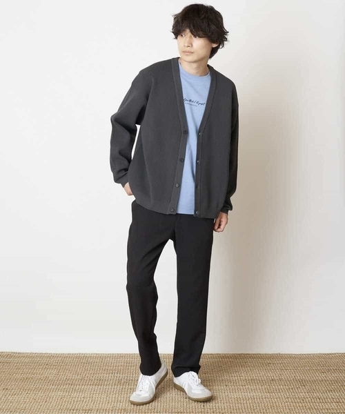 a.v.v(アーヴェヴェ)の「【S-XXL】ミニロゴセミワイドシルエットカットソー(Tシャツ/カットソー・メンズ・グリーン/ホワイト/ライトブルー・46/50/48/52/44)」の17枚目の写真