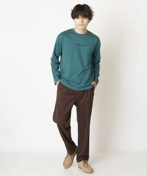 a.v.v(アーヴェヴェ)の「【S-XXL】ミニロゴセミワイドシルエットカットソー(Tシャツ/カットソー・メンズ・グリーン/ホワイト/ライトブルー・46/50/48/52/44)」の18枚目の写真