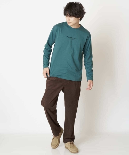 a.v.v(アーヴェヴェ)の「【S-XXL】ミニロゴセミワイドシルエットカットソー(Tシャツ/カットソー・メンズ・グリーン/ホワイト/ライトブルー・46/50/48/52/44)」の19枚目の写真