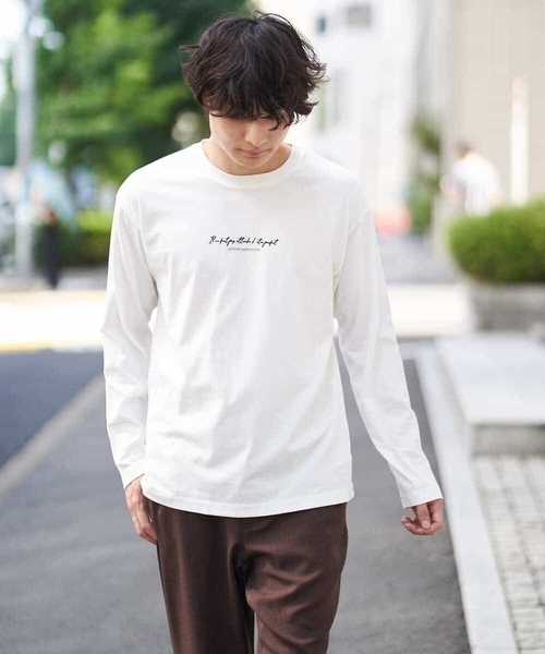a.v.v(アーヴェヴェ)の「【S-XXL】ミニロゴセミワイドシルエットカットソー(Tシャツ/カットソー・メンズ・グリーン/ホワイト/ライトブルー・46/50/48/52/44)」の21枚目の写真
