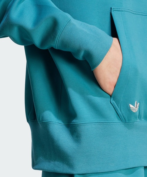 adidas（アディダス）の「アディカラー Neuclassics パーカー / アディダスオリジナルス adidas Originals（パーカー・メンズ・ブラック/グリーン/ブルー/ホワイト/クリアブルー/オレンジ/ターコイズブルー・LARGE/MEDIUM/SMALL/XX-LARGE/3XL/X-SMALL/X-LARGE）」の11枚目の写真
