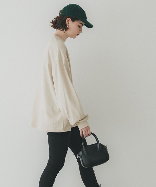 coca（coca）（コカ）の「ヘビーウェイト フットボールロングTシャツ（Tシャツ/カットソー・メンズ・オレンジ/ホワイト/ブラック/ダークグリーン/ネイビー/ベージュ/グレー/ターコイズブルー/カーキ/ピンク/ブルー/ライトベージュ/チャコール/グレイッシュベージュ/ワイン・M/L/XL）」の20枚目の写真