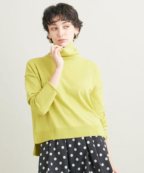 BEAUTY&YOUTH UNITED ARROWS（ビューティーアンドユースユナイテッドアローズ）の「【WEB限定】ワイドタートルネックニット -ウォッシャブル-（ニット/セーター・レディース・ブラック/グレー/オフホワイト/ピンク/イエロー・FREE）」の12枚目の写真