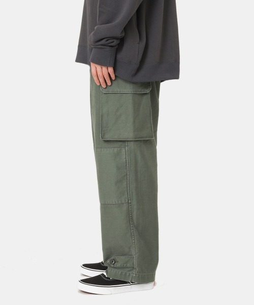 REMI RELIEF NAVY LABEL（レミレリーフネイビーレーベル）の「REMI RELIEF NAVY LABEL / レミレリーフ ネイビーレーベル：M47PT：RN23313243AK[STD]（カーゴパンツ・メンズ・オリーブ/カーキ・M/L/S）」の4枚目の写真