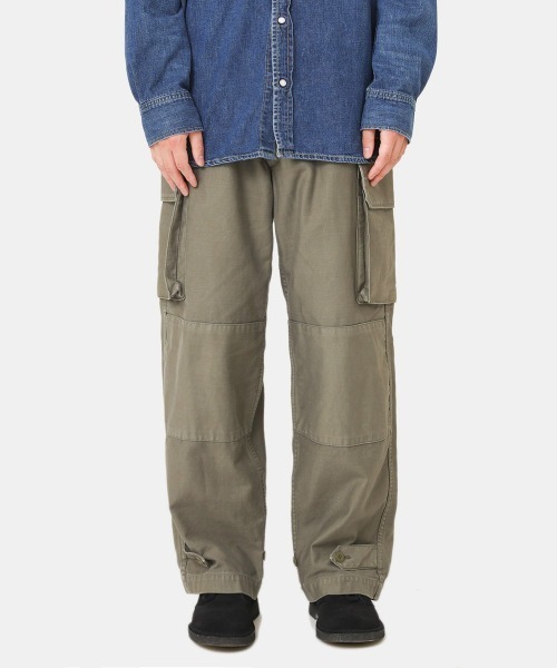 REMI RELIEF NAVY LABEL（レミレリーフネイビーレーベル）の「REMI RELIEF NAVY LABEL / レミレリーフ ネイビーレーベル：M47PT：RN23313243AK[STD]（カーゴパンツ・メンズ・オリーブ/カーキ・M/L/S）」の9枚目の写真