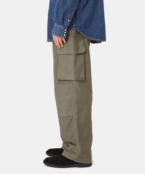 REMI RELIEF NAVY LABEL（レミレリーフネイビーレーベル）の「REMI RELIEF NAVY LABEL / レミレリーフ ネイビーレーベル：M47PT：RN23313243AK[STD]（カーゴパンツ・メンズ・オリーブ/カーキ・M/L/S）」の10枚目の写真