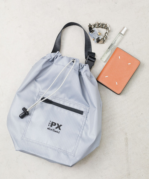 WILD THINGS(ワイルドシングス)の「《THE PX by WILDTHINGS》CONVENIENCE BAG(ハンドバッグ・レディース・ブラック/ネイビー/グレー・FREE)」の2枚目の写真