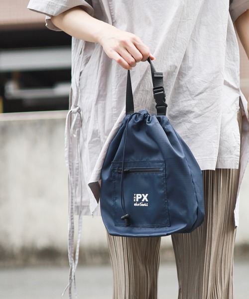 WILD THINGS(ワイルドシングス)の「《THE PX by WILDTHINGS》CONVENIENCE BAG(ハンドバッグ・レディース・ブラック/ネイビー/グレー・FREE)」の14枚目の写真