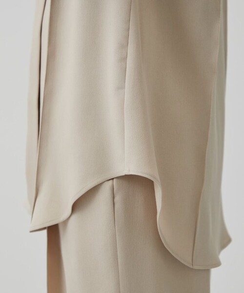 city（シティ）の「【CITY】ラチネパイピングシャツ（シャツ/ブラウス・レディース・ベージュ/ダークグレー・FREE）」の22枚目の写真