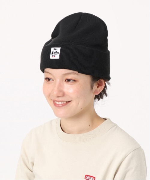 CHUMS（チャムス）の「【CHUMS】Knit Cap（ニットキャップ/ビーニー・メンズ・ブラック/ヘザーグレー/ネイビー・FREE）」の2枚目の写真