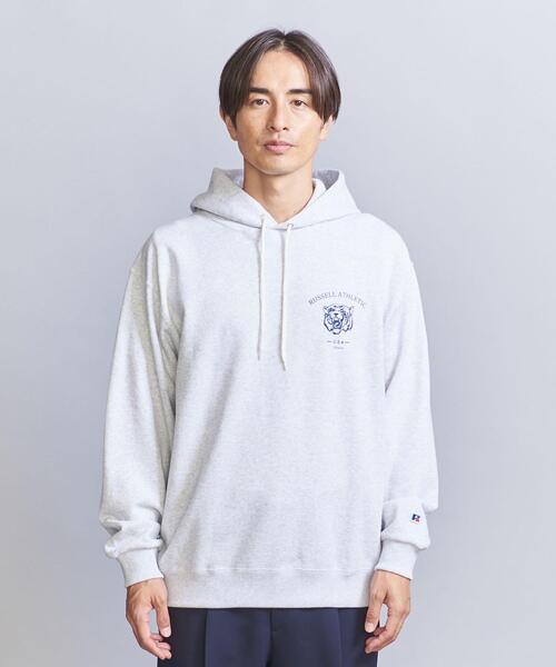【RUSSELE】パーカー　グレー　M Russell Athletic（ラッセルアスレティック）の「*【SHIPS別注