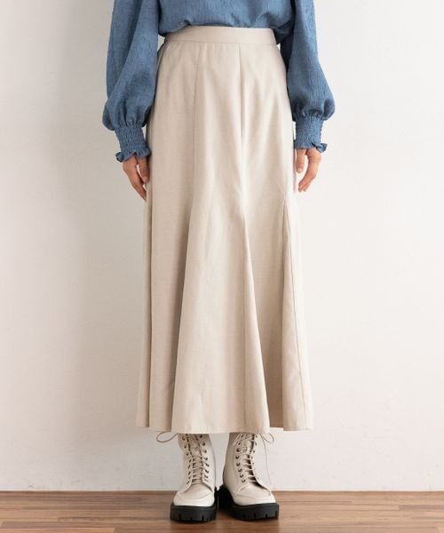 mysty woman（ミスティウーマン）の「無地/花柄フレアスカート 167440（スカート・レディース・ブラック系その他/アイボリー/ブラウン/ネイビー/ホワイト系その他/ベージュ系その他/ライトベージュ・FREE）」の11枚目の写真