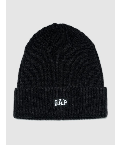 GAP（ギャップ）の「GAPロゴ ビーニー（ニットキャップ/ビーニー・レディース・ラベンダー/ブラック・ONE SIZE）」の2枚目の写真