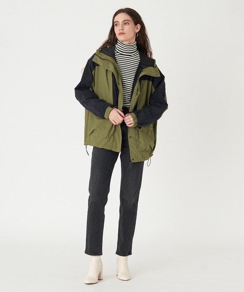 Levi's(リーバイス)の「Levi's/リーバイス HARPER ウィンドブレーカー MARTINI OLIVE(ナイロンジャケット・レディース・マルチ・M/XS/S)」の5枚目の写真