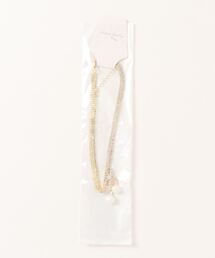 SK ribbon pearl choker
