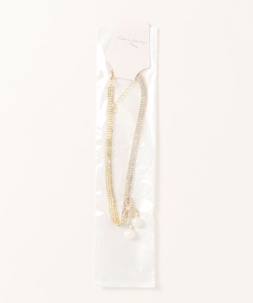 Swankiss(スワンキス)の「SK ribbon pearl choker(ネックレス・レディース・ゴールド・FREE)」の1枚目の写真