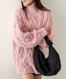 EPIMI E'PIMMY | オーバータートルケーブルチュニックニット(ニット/セーター)