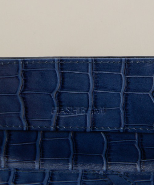 HASHIBAMI（ハシバミ）の「Hashibami/ラウンド クロコ型押し 3つ折り財布（財布・レディース・ブラウン/ネイビー・FREE）」の10枚目の写真