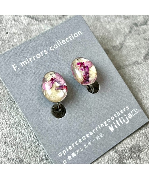 tone（トーン）の「【Willija】金属アレルギー対応《F.mirrors collection》フラワーイヤリング小(MA)（イヤリング・レディース・その他4/その他1/その他2/その他3/その他5/その他7/その他6/その他8/イエロー・FREE）」の7枚目の写真