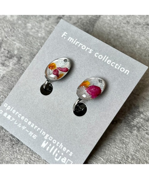 tone（トーン）の「【Willija】金属アレルギー対応《F.mirrors collection》フラワーイヤリング小(MA)（イヤリング・レディース・その他4/その他1/その他2/その他3/その他5/その他7/その他6/その他8/イエロー・FREE）」の9枚目の写真