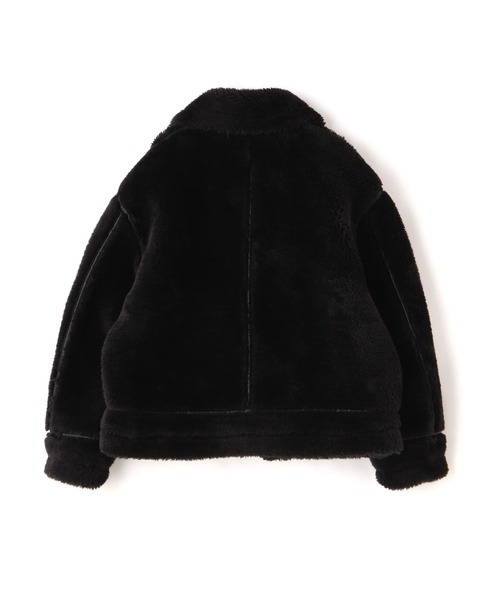 schott（ショット）の「【Women's】Schott/ショット/BOA B-3 JACKET/ボア B-3 ジャケット（ミリタリージャケット・レディース・ブラック/ナチュラル・F）」の5枚目の写真