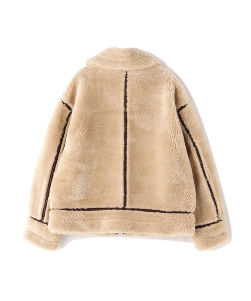 schott（ショット）の「【Women's】Schott/ショット/BOA B-3 JACKET/ボア B-3 ジャケット（ミリタリージャケット・レディース・ブラック/ナチュラル・F）」の6枚目の写真