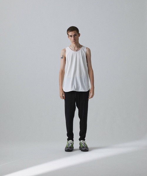 Iroquois（イロコイ）の「LAYERED LONG T/T（タンクトップ・メンズ・ブラック/オフホワイト/サックスブルー/イエロー/ワインレッド/ラベンダー・1/2/3）」の8枚目の写真