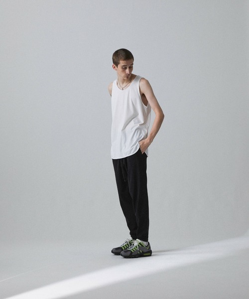Iroquois（イロコイ）の「LAYERED LONG T/T（タンクトップ・メンズ・ブラック/オフホワイト/サックスブルー/イエロー/ワインレッド/ラベンダー・1/2/3）」の10枚目の写真
