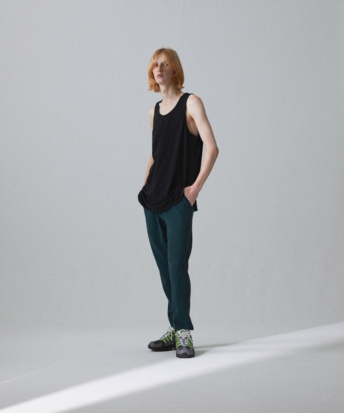 Iroquois（イロコイ）の「LAYERED LONG T/T（タンクトップ・メンズ・ブラック/オフホワイト/サックスブルー/イエロー/ワインレッド/ラベンダー・1/2/3）」の15枚目の写真