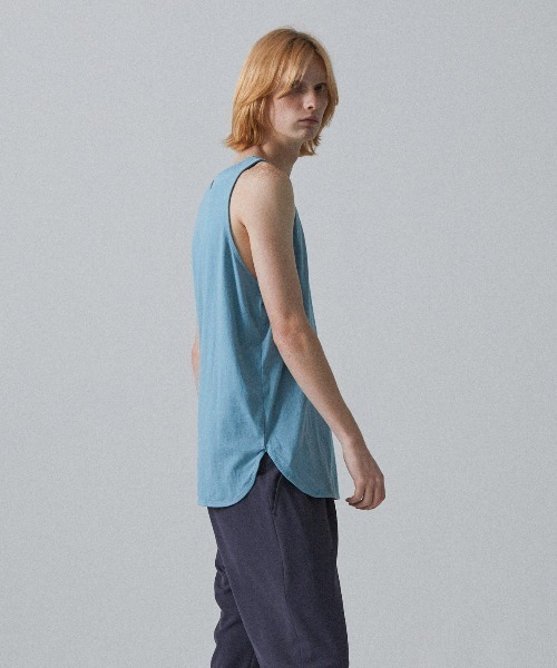 Iroquois（イロコイ）の「LAYERED LONG T/T（タンクトップ・メンズ・ブラック/オフホワイト/サックスブルー/イエロー/ワインレッド/ラベンダー・1/2/3）」の17枚目の写真