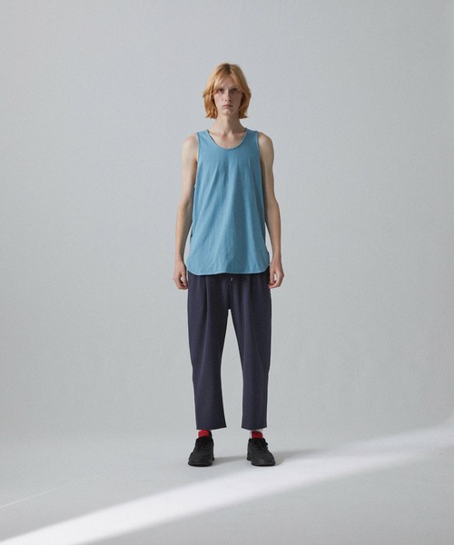 Iroquois（イロコイ）の「LAYERED LONG T/T（タンクトップ・メンズ・ブラック/オフホワイト/サックスブルー/イエロー/ワインレッド/ラベンダー・1/2/3）」の18枚目の写真