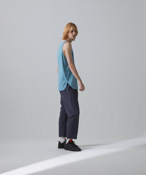 Iroquois（イロコイ）の「LAYERED LONG T/T（タンクトップ・メンズ・ブラック/オフホワイト/サックスブルー/イエロー/ワインレッド/ラベンダー・1/2/3）」の20枚目の写真