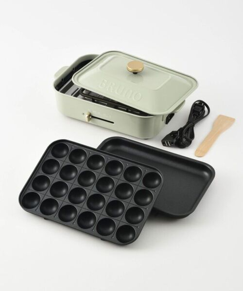 コンパクトホットプレート 鍋 レシピ ふきん ギフトセット BRUNO 家電 「引っ越し・新築祝い」コンパクトホットプレート 鍋