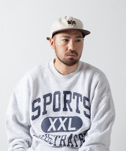 RACAL（ラカル）の「Clover "RR" B.B Cap / クローバー"RR" ベースボールキャップ（キャップ・メンズ・ネイビー/テラコッタ/オリーブ系/ブラウン系その他/ブラック・FREE）」の3枚目の写真