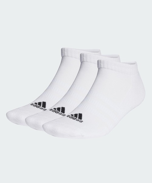 クッション ローカット ソックス 3足組 / アディダス adidas