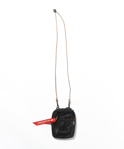 Alpha Industries（アルファインダストリーズ）の「ALPHA INDUSTRIES/アルファインダストリーズ  UTILITY POCKET SACOCHE CORDURA サコッシュ（ショルダーバッグ・メンズ・ブラック/オリーブ・FREE）」の12枚目の写真