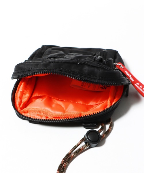 Alpha Industries（アルファインダストリーズ）の「ALPHA INDUSTRIES/アルファインダストリーズ  UTILITY POCKET SACOCHE CORDURA サコッシュ（ショルダーバッグ・メンズ・ブラック/オリーブ・FREE）」の11枚目の写真