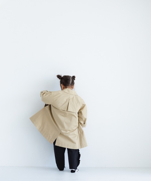 LOWRYS FARM（ローリーズファーム）の「カルステンカラーコート　171856（ステンカラーコート・キッズ・ネイビー/ベージュ・130/140/150/120）」の15枚目の写真