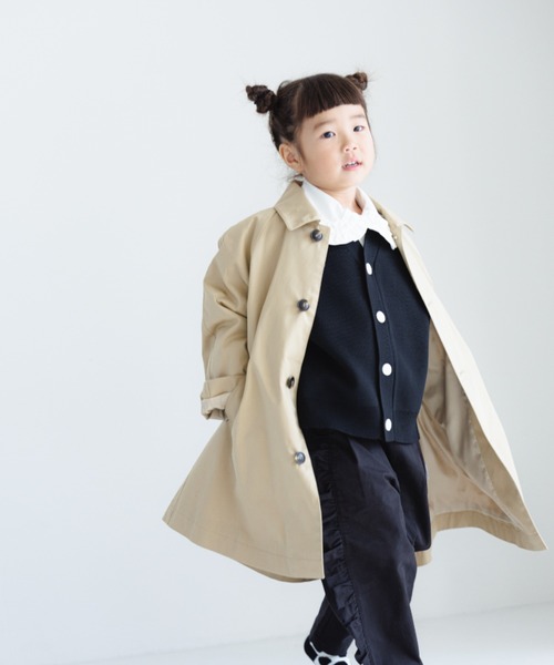 LOWRYS FARM（ローリーズファーム）の「カルステンカラーコート　171856（ステンカラーコート・キッズ・ネイビー/ベージュ・130/140/150/120）」の17枚目の写真