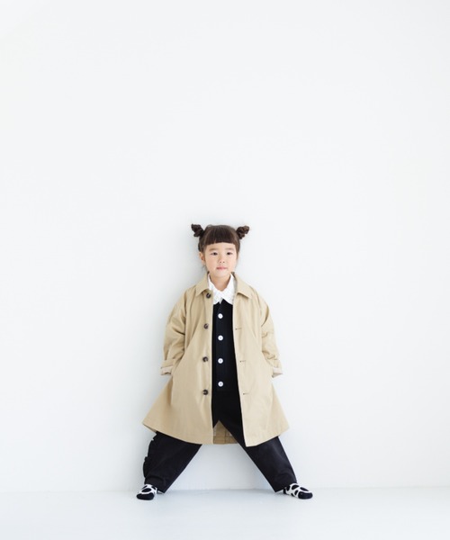 LOWRYS FARM（ローリーズファーム）の「カルステンカラーコート　171856（ステンカラーコート・キッズ・ネイビー/ベージュ・130/140/150/120）」の13枚目の写真