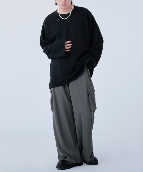 Ellno Loset（エルノロゼット）の「2wayカーゴパンツ（カーゴパンツ・メンズ・ブラック/チャコールグレー・SMALL/MEDIUM/LARGE）」の18枚目の写真