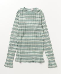 YOUNG&OLSEN The DRYGOODS STORE（ヤングアンドオルセン）の「【YOUNG & OLSEN The DRYGOODS STORE】/ BROAD RIB CREW NECK LS（Tシャツ/カットソー）」