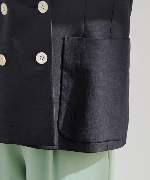 ROPE'（ロペ）の「カラーレスブレザージャケット（ノーカラー