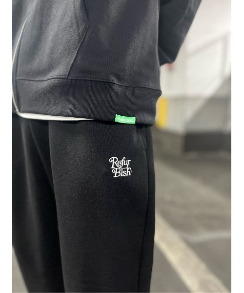 Right-on（ライトオン）の「【Refurbish】ワイドスウェットパンツ（スウェットパンツ・メンズ・ブラック/オフホワイト・S/L/M）」の10枚目の写真