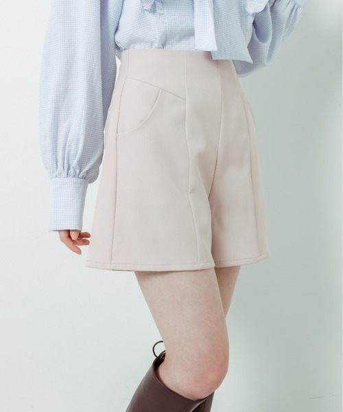 OLIVE des OLIVE（オリーブデオリーブ）の「シンプルショートパンツ（その他パンツ・レディース・ベージュ/チェック/ブラック・FREE）」の2枚目の写真