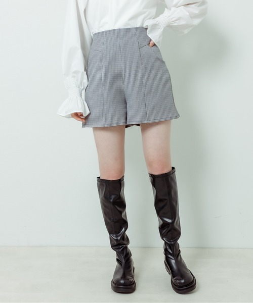 OLIVE des OLIVE（オリーブデオリーブ）の「シンプルショートパンツ（その他パンツ・レディース・ベージュ/チェック/ブラック・FREE）」の10枚目の写真