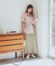 N.（N. Natural Beauty Basic） | 【S Size Line】◆サテンストレートスカート(スカート)