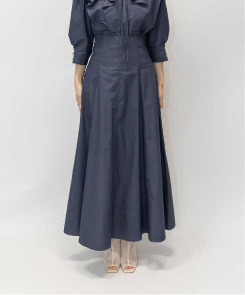 RANDA（ランダ）の「【選べる丈感】ハイウエストフレアスカート（スカート・レディース・ブルー/クリーム/インディゴブルー・FREE/TM）」の19枚目の写真